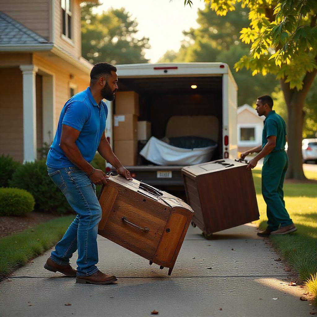 Speedy Junk Removal crew working in Matthews